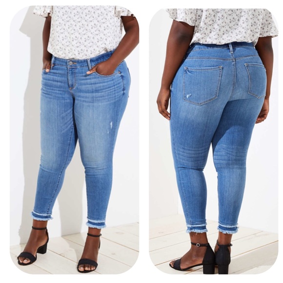 distressed frayed jeans